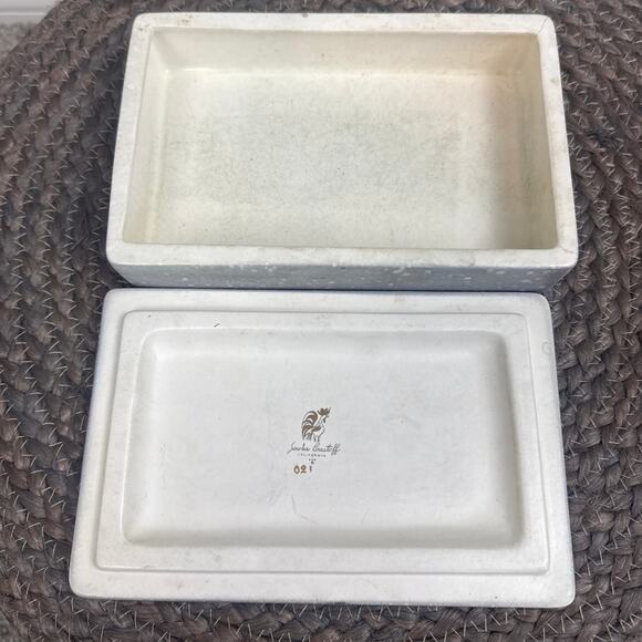 VTG Sascha Brastoff Porcelain Trinket Box Hand Painted Numbered MCM Elephant - Picture 5 of 9